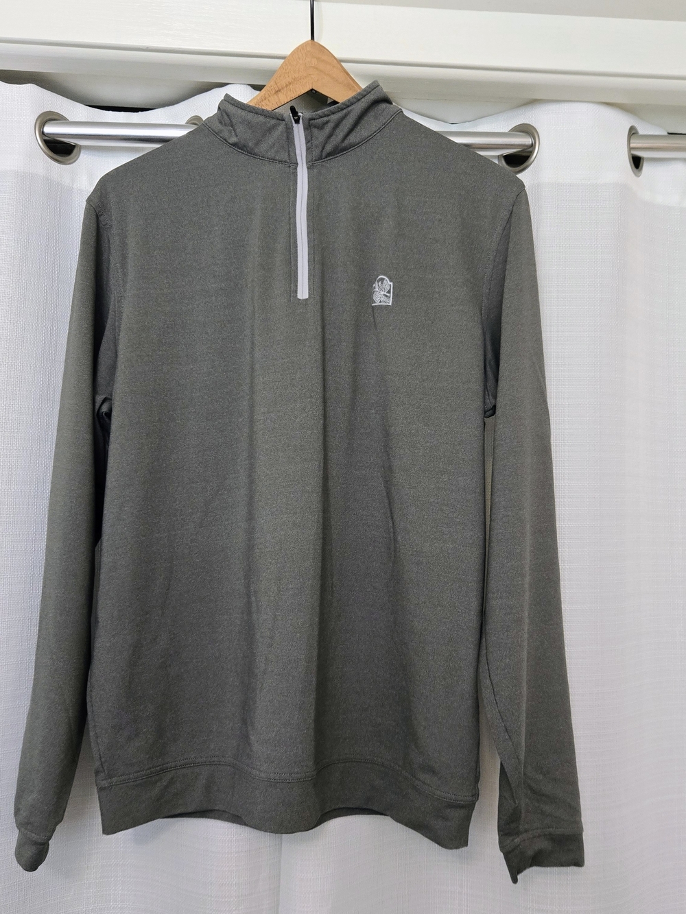 Peter Millar 1/4 Zip Golf Pullover Mens XL Wicking Longsleeve Shirt Gray